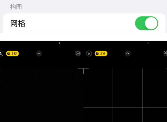 金江镇苹果手机维修网点分享iPhone如何开启九宫格构图功能