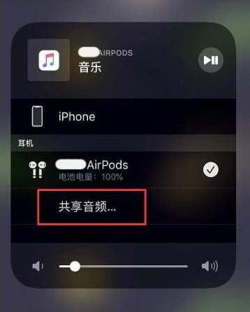 金江镇苹果14音频维修点分享iPhone14音频共享设置方法 