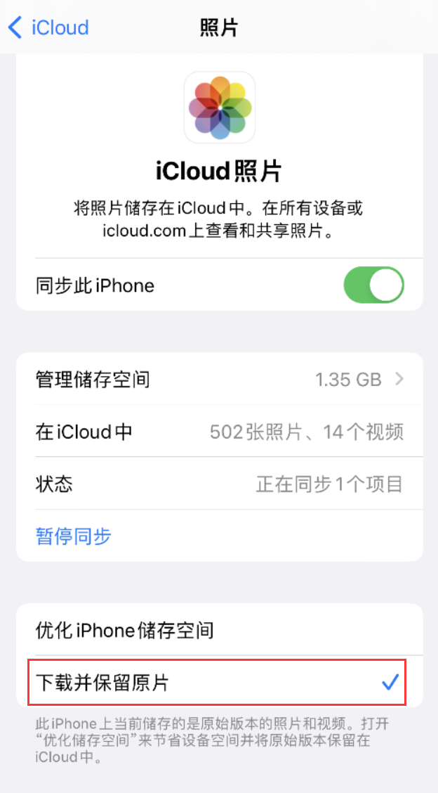 金江镇苹果手机维修分享iPhone 无法加载高质量照片怎么办 