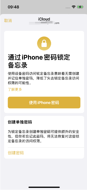 金江镇苹果14维修店分享iPhone 14备忘录加密方法教程 